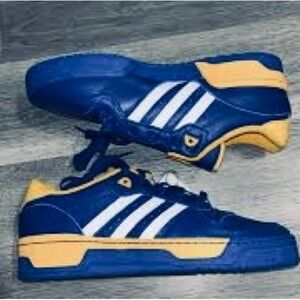 Adidas Rivalry Low Rare Blue/Yellow Leather